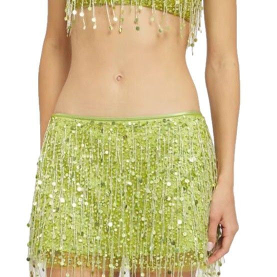 Fashionable Pure Desire Tassel Suspender Mid-length Dresses - Seldom Seen Styles