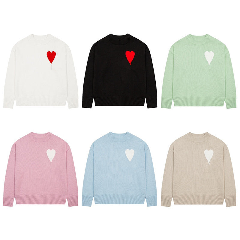 AMI Paris “Ami de Cœur” Crewneck Sweater