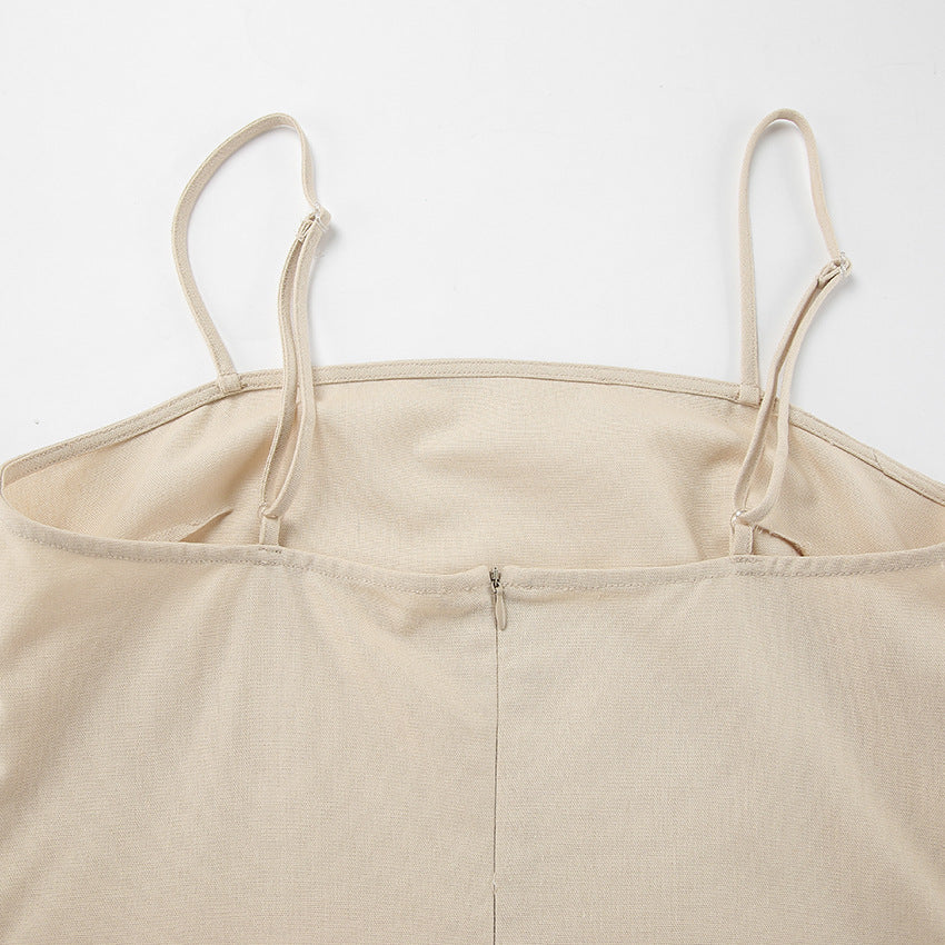 Women's Linen Maxi Dress Spaghetti Strap Cotton Sleeveless Casual Summer Slip Dress - Seldom Seen Styles
