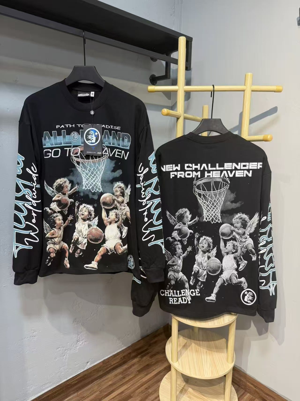 Hellstar “Basketball Skeleton” Long Sleeve Tee