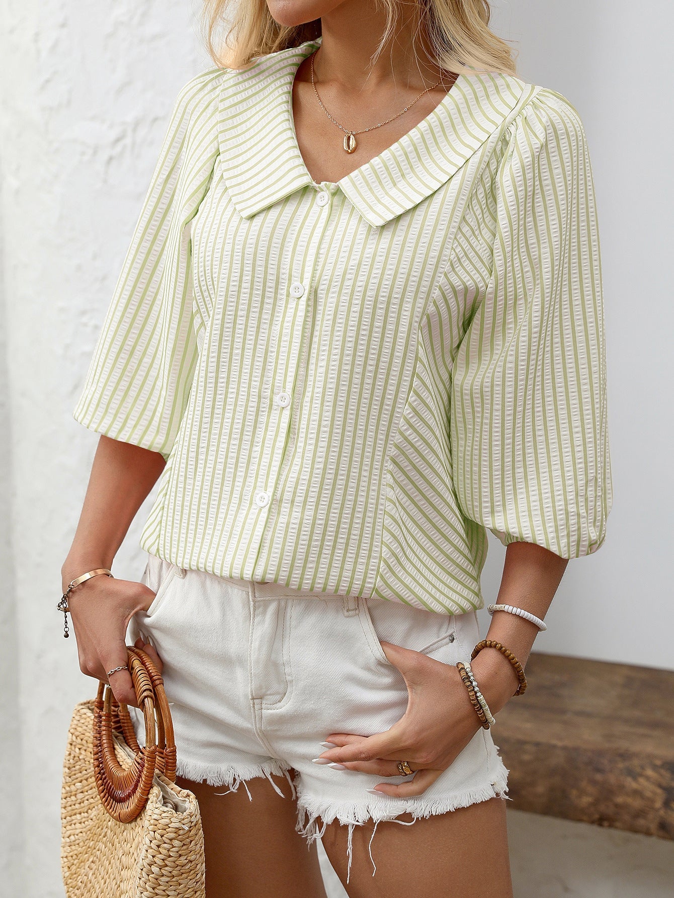 Evelyne Stripe Blouse