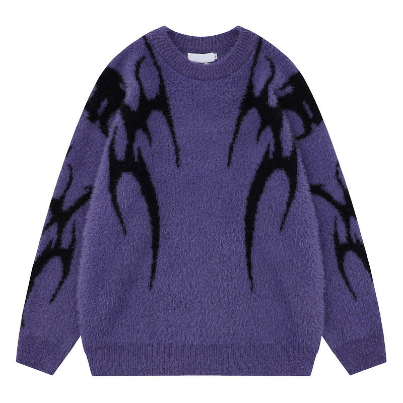 Shaggy Oversize Knit Sweater WN10450