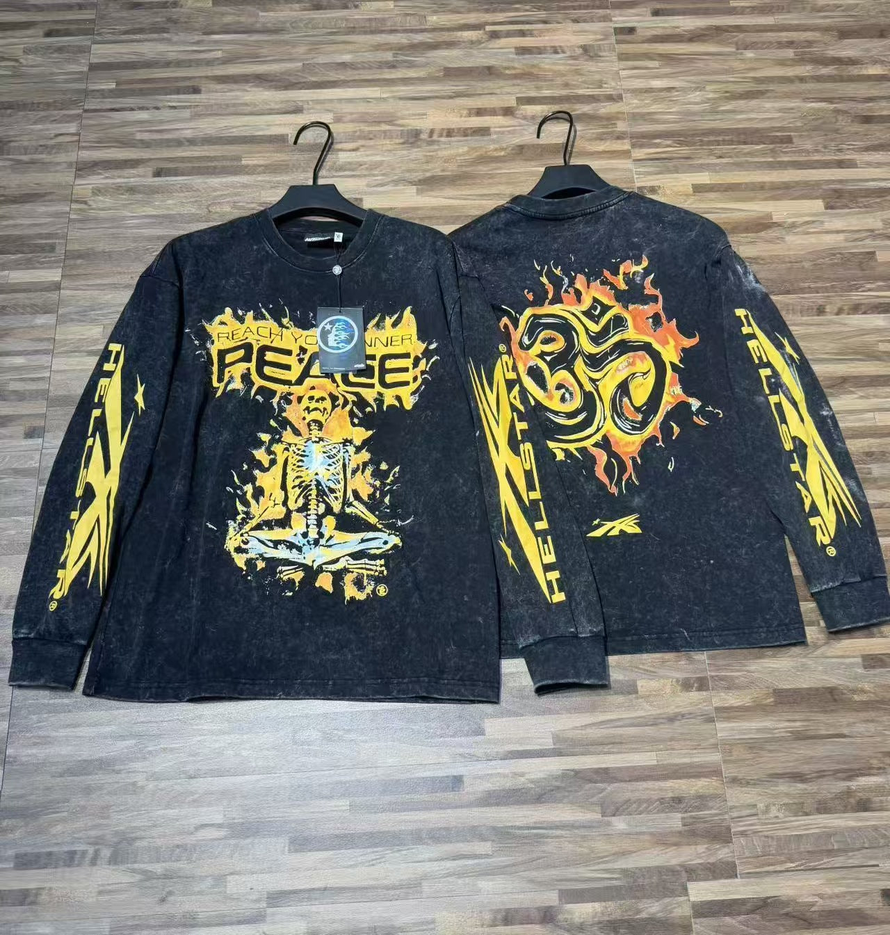 Hellstar “Basketball Skeleton” Long Sleeve Tee