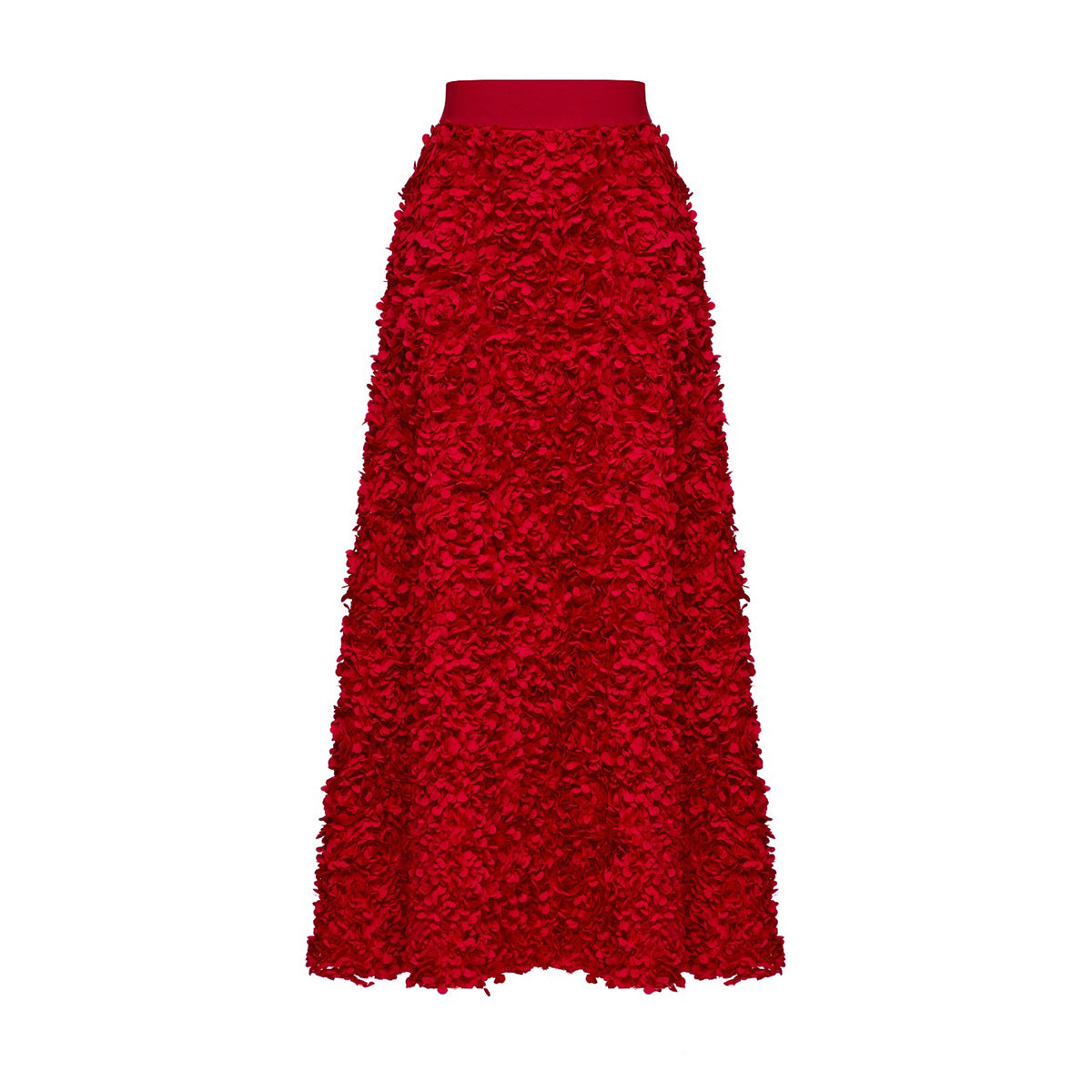 Evening dress skirt women's autumn and winter new petal design long dinner party celebrity skirt - Seldom Seen Styles
