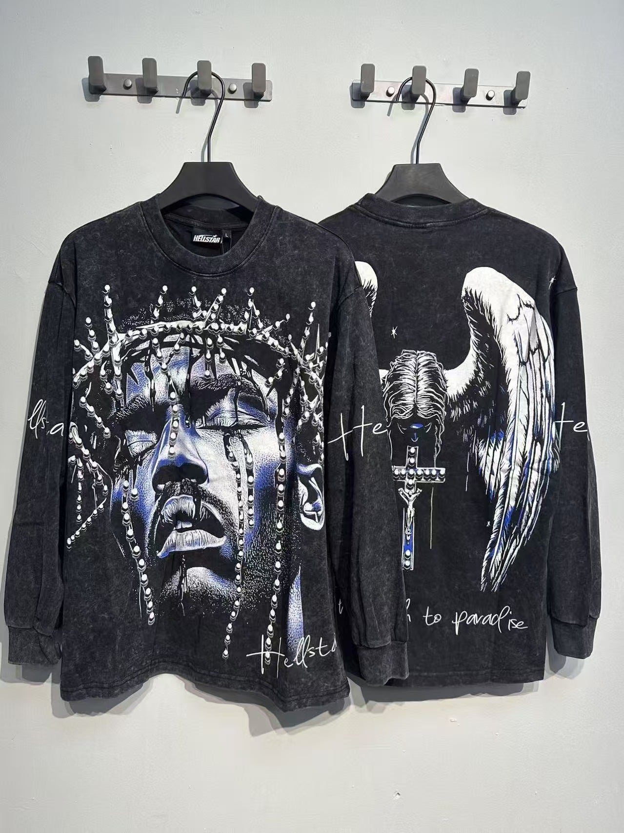 Hellstar “Basketball Skeleton” Long Sleeve Tee