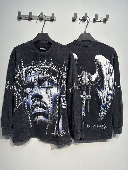 Hellstar “Basketball Skeleton” Long Sleeve Tee