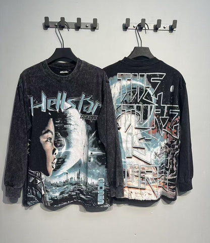Hellstar “Basketball Skeleton” Long Sleeve Tee