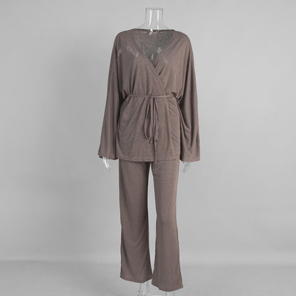 Lazy wind Modal pajamas suit women's spring and summer new  loose casual loungewear women
