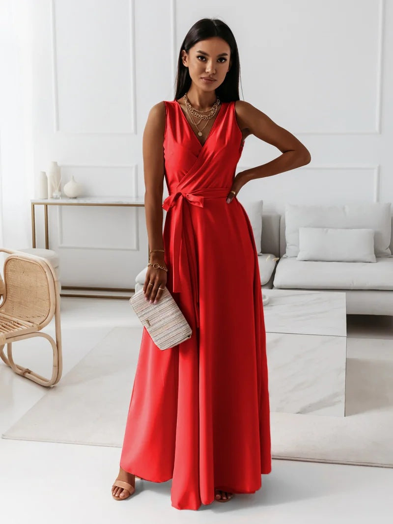 Hailey | Women Wedding Guest Elegant Wrap Maxi Dress - Seldom Seen Styles