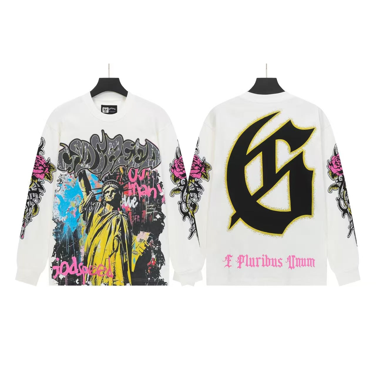 Godspeed Statue of Liberty Long Sleeve Shirt