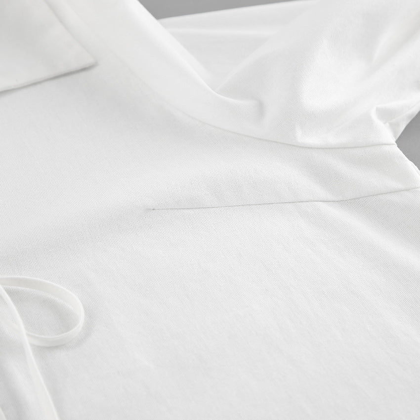 Siren Tie-Up Top - White - Seldom Seen Styles