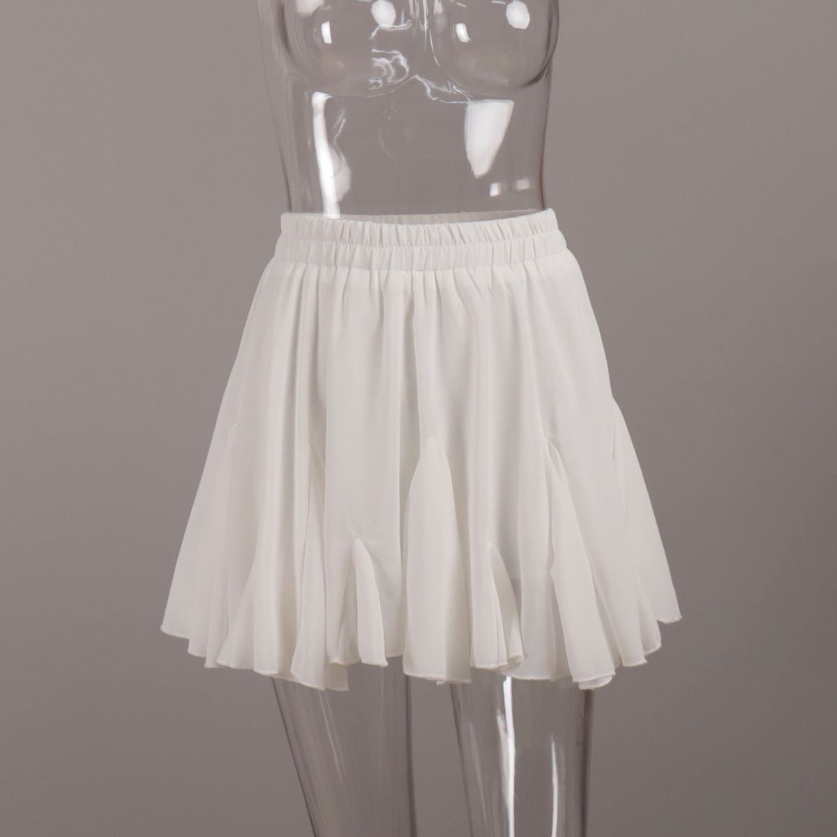 Spliced fungus edge skirt summer new Y2K street trend spliced mini pleated skirt - Seldom Seen Styles