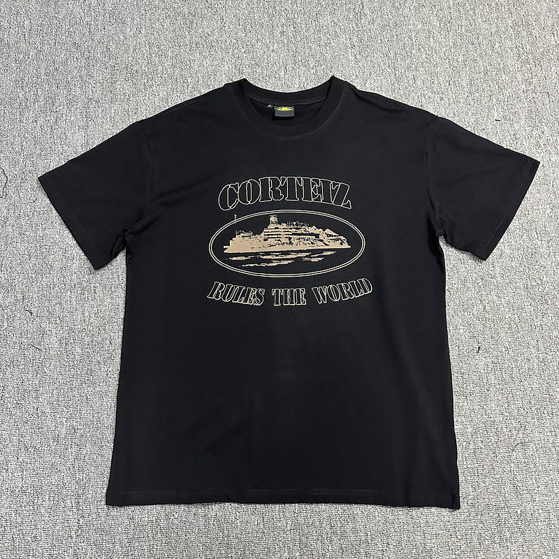 Alcatraz Graphic T Shirt Oversized Streetwear Tee Vintage Logo Print Cotton Crew Neck Unisex T Shirt