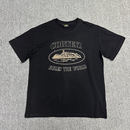 Alcatraz Graphic T Shirt Oversized Streetwear Tee Vintage Logo Print Cotton Crew Neck Unisex T Shirt