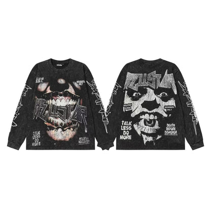 Hellstar “Basketball Skeleton” Long Sleeve Tee