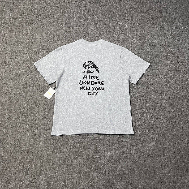 Aime Leon Dore New York Queens Graphic T-Shirt Vintage Streetwear Crew Neck Cotton Tee Casual Short Sleeve Unisex Top