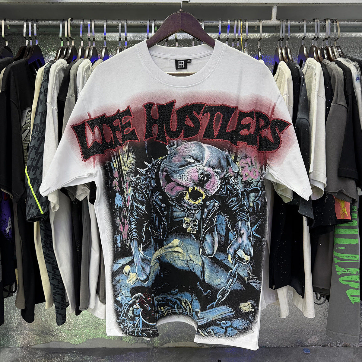 Life Hustlers “Blind Baby” Rhinestone Tee