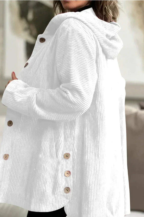 Cordio - Cozy Corduroy Hooded Jacket - Seldom Seen Styles