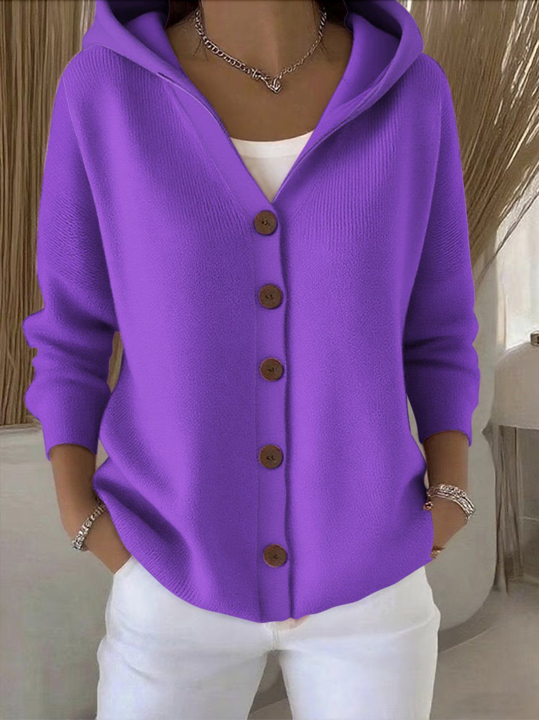 Cally – Soft Hooded Knit Cardigan for Effortless Everyday Comfort - Seldom Seen Styles