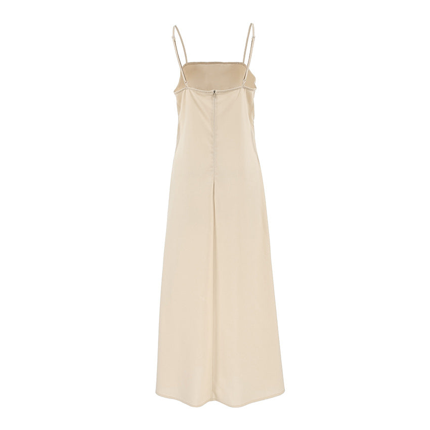 Women's Linen Maxi Dress Spaghetti Strap Cotton Sleeveless Casual Summer Slip Dress - Seldom Seen Styles