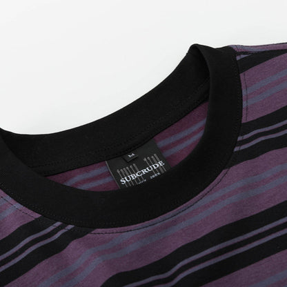 Women's American Varsity Stripe Letter Embroidery Short Sleeve T-Shirt Loose Lazy Casual Unisex Top | Varsity Stripe Tee