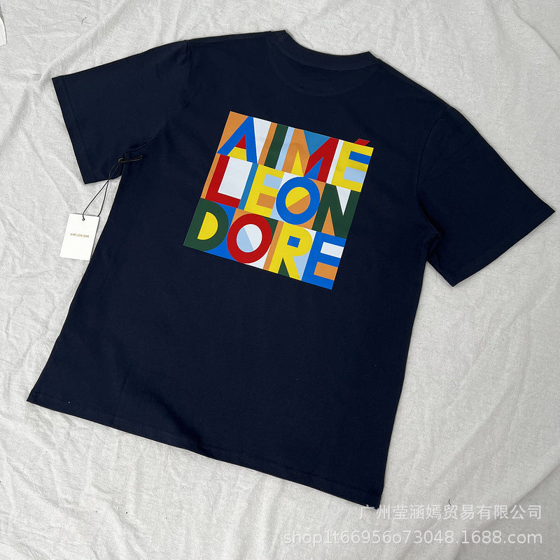 Aime Leon Dore New York Queens Graphic T-Shirt Vintage Streetwear Crew Neck Cotton Tee Casual Short Sleeve Unisex Top