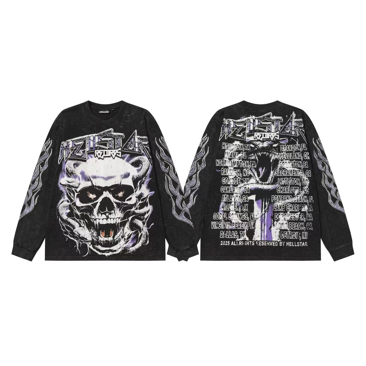 Hellstar “Basketball Skeleton” Long Sleeve Tee