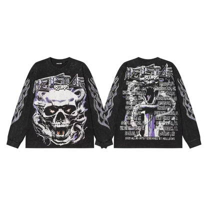 Hellstar “Basketball Skeleton” Long Sleeve Tee