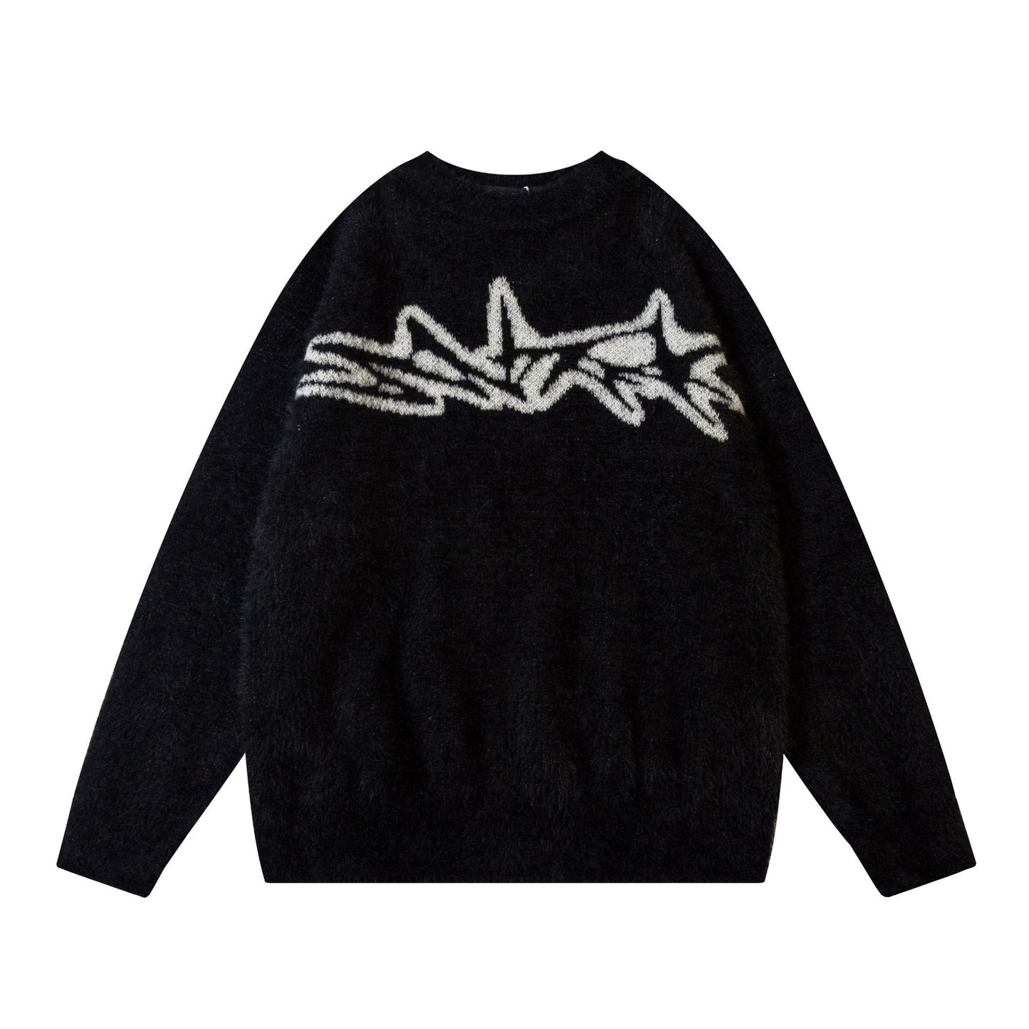 YAVIORA Jacquard Knit Sweater - Vintage Fleece Pullover