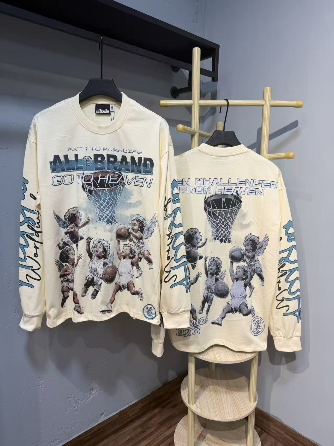 Hellstar “Basketball Skeleton” Long Sleeve Tee