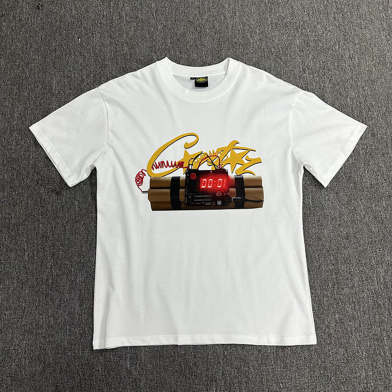 Alcatraz Graphic T Shirt Oversized Streetwear Tee Vintage Logo Print Cotton Crew Neck Unisex T Shirt