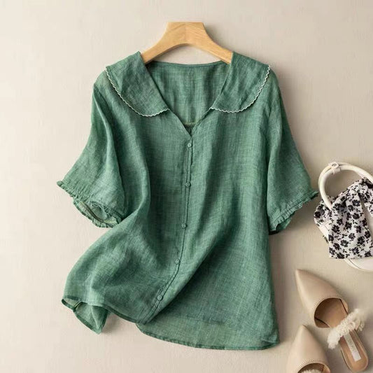 Kristi™ | Vintage Blouse with Button Detail - Seldom Seen Styles