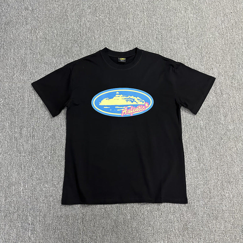 Alcatraz Graphic T Shirt Oversized Streetwear Tee Vintage Logo Print Cotton Crew Neck Unisex T Shirt