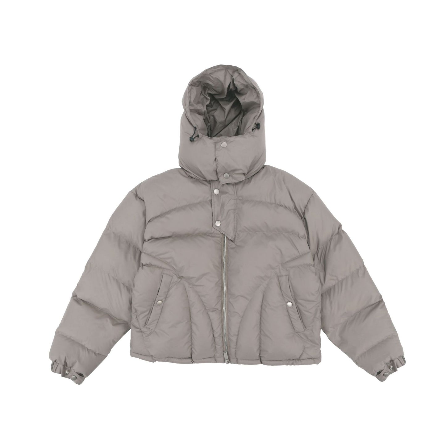 Women's American High Street Functional Hooded Niche Design Puffer Cotton Jacket Thickened Warm Casual Unisex | Func Hood Puffer