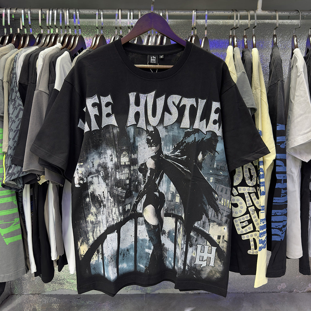 Life Hustlers “Blind Baby” Rhinestone Tee