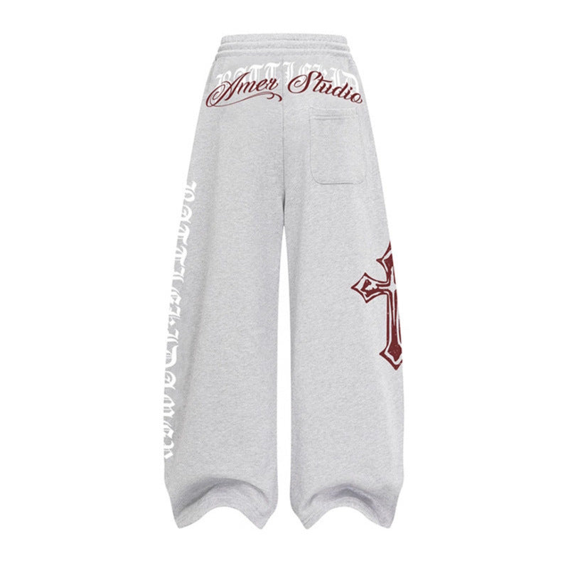 DARKAGE Gothic Cross Heavyweight Sweatpants