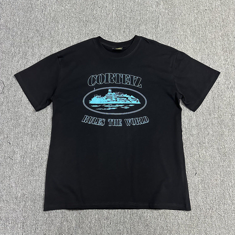 Alcatraz Graphic T Shirt Oversized Streetwear Tee Vintage Logo Print Cotton Crew Neck Unisex T Shirt