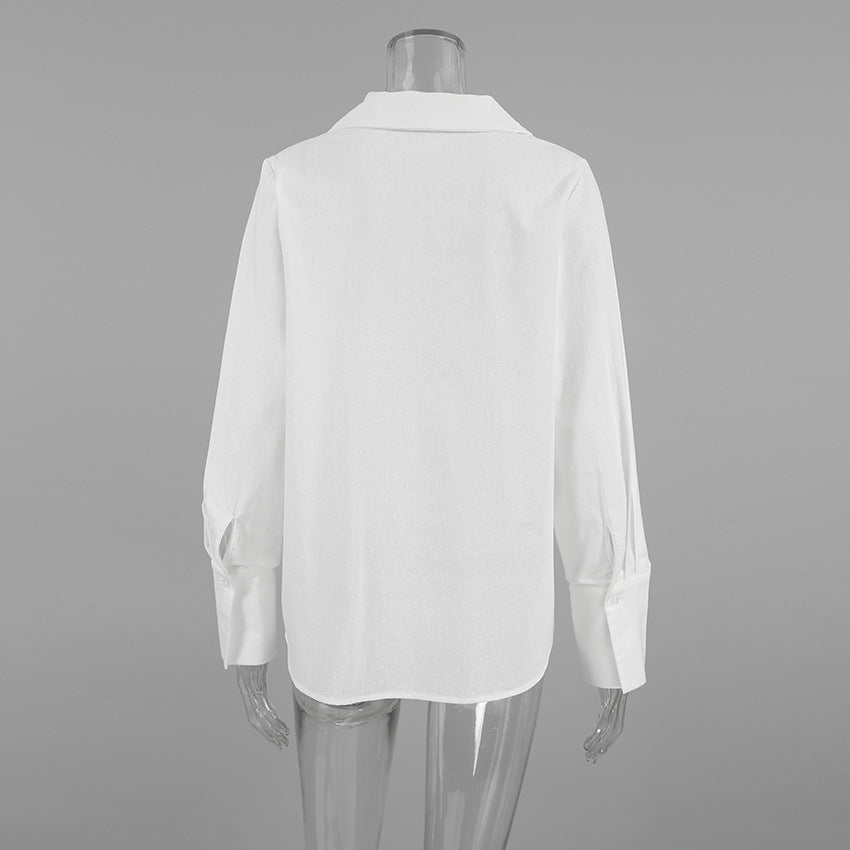 Siren Tie-Up Top - White - Seldom Seen Styles