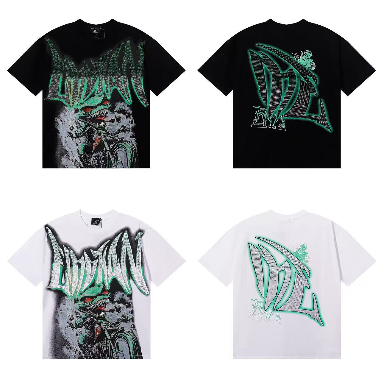 MIXED EMOTIONS Diamond Angel Jetski Rhinestone Tee