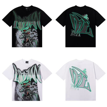 MIXED EMOTIONS Diamond Angel Jetski Rhinestone Tee
