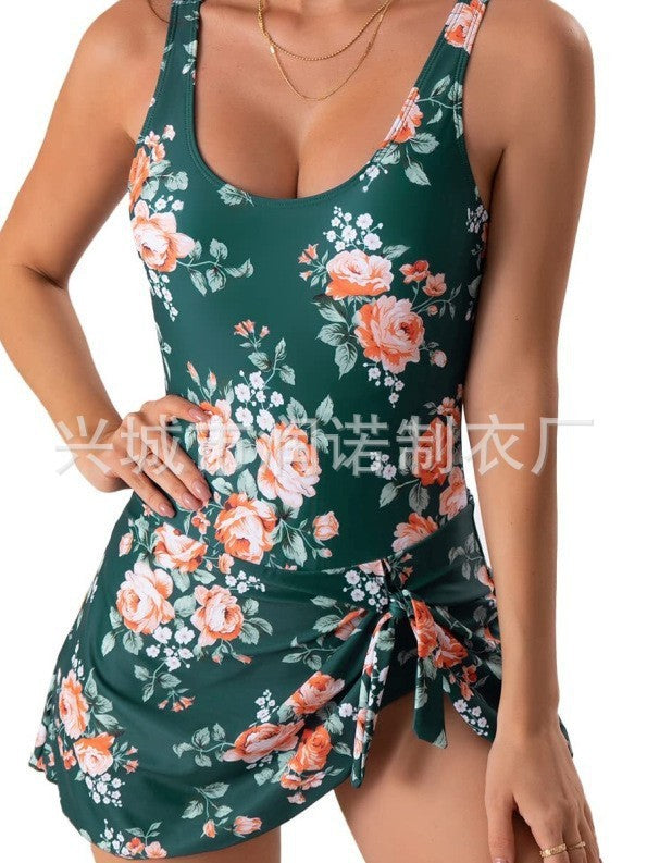 One Piece Swimdress Swimsuits for Women Tummy Control Swim Dresses Skirt Bathing Suit - Seldom Seen Styles