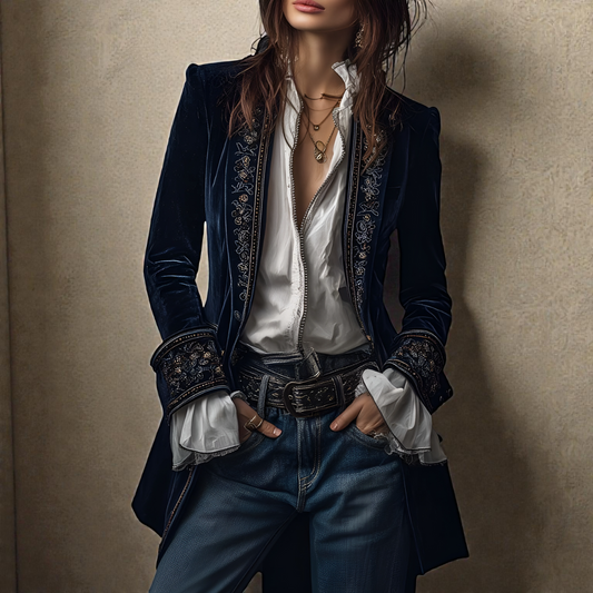 Elegante Samtjacke - Seldom Seen Styles
