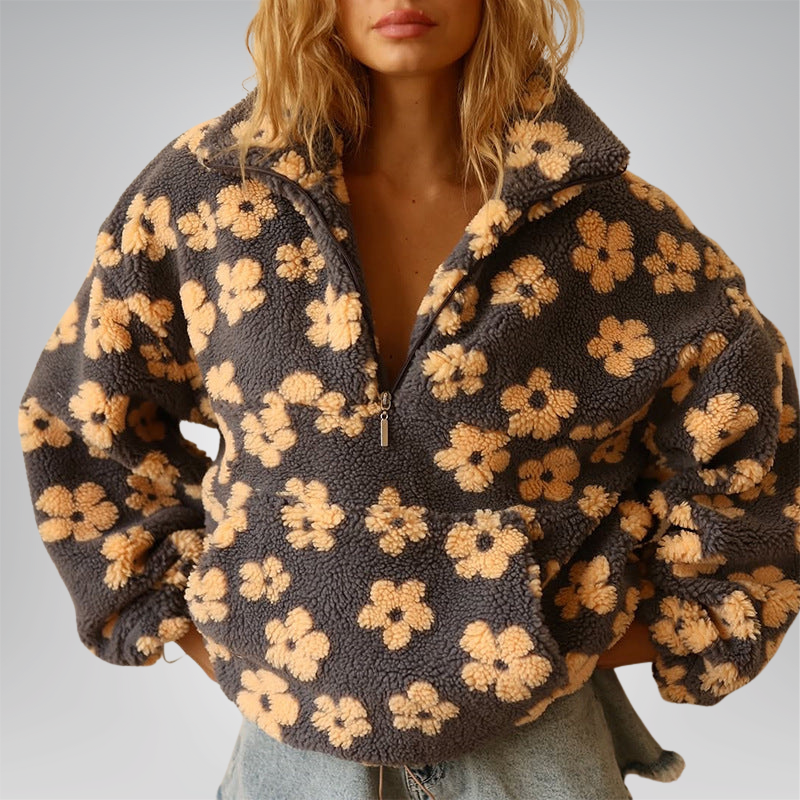 Fleece-Pullover Bloom - Seldom Seen Styles