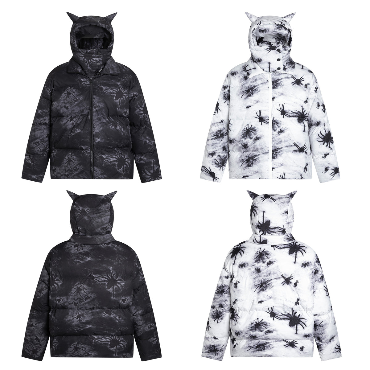 Oversized Hooded Down Puffer Jacket | Black - Seldom Seen Styles