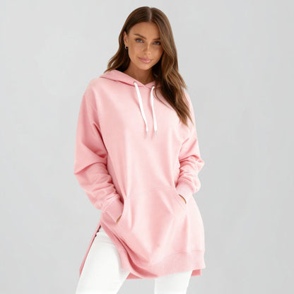 Oversize-Hoodie-Kleid für Damen – Langer kuscheliger Pullover (S–2XL)