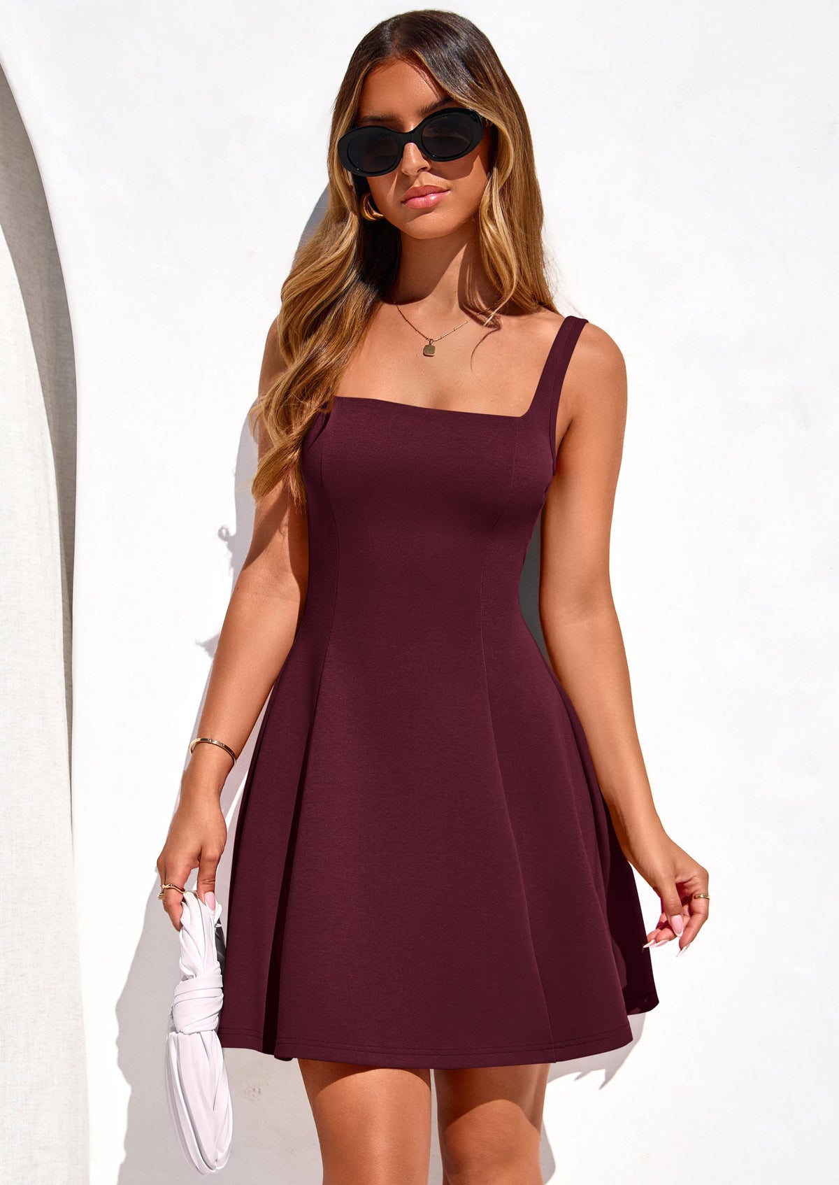 PRETTYGARDEN Summer Dresses for Women Sleeveless A Line Business Casual Formal Cocktail Party Spring Short Dress - Seldom Seen Styles
