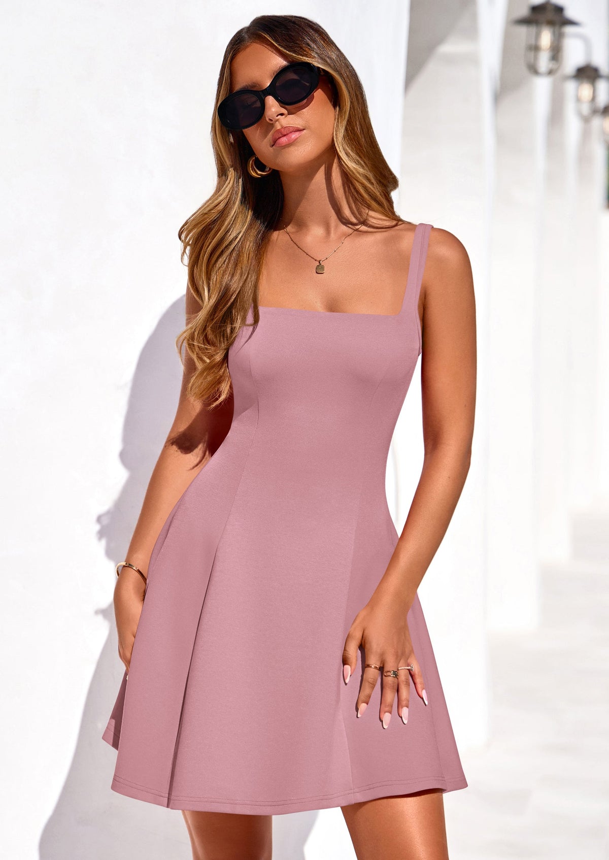PRETTYGARDEN Summer Dresses for Women Sleeveless A Line Business Casual Formal Cocktail Party Spring Short Dress - Seldom Seen Styles