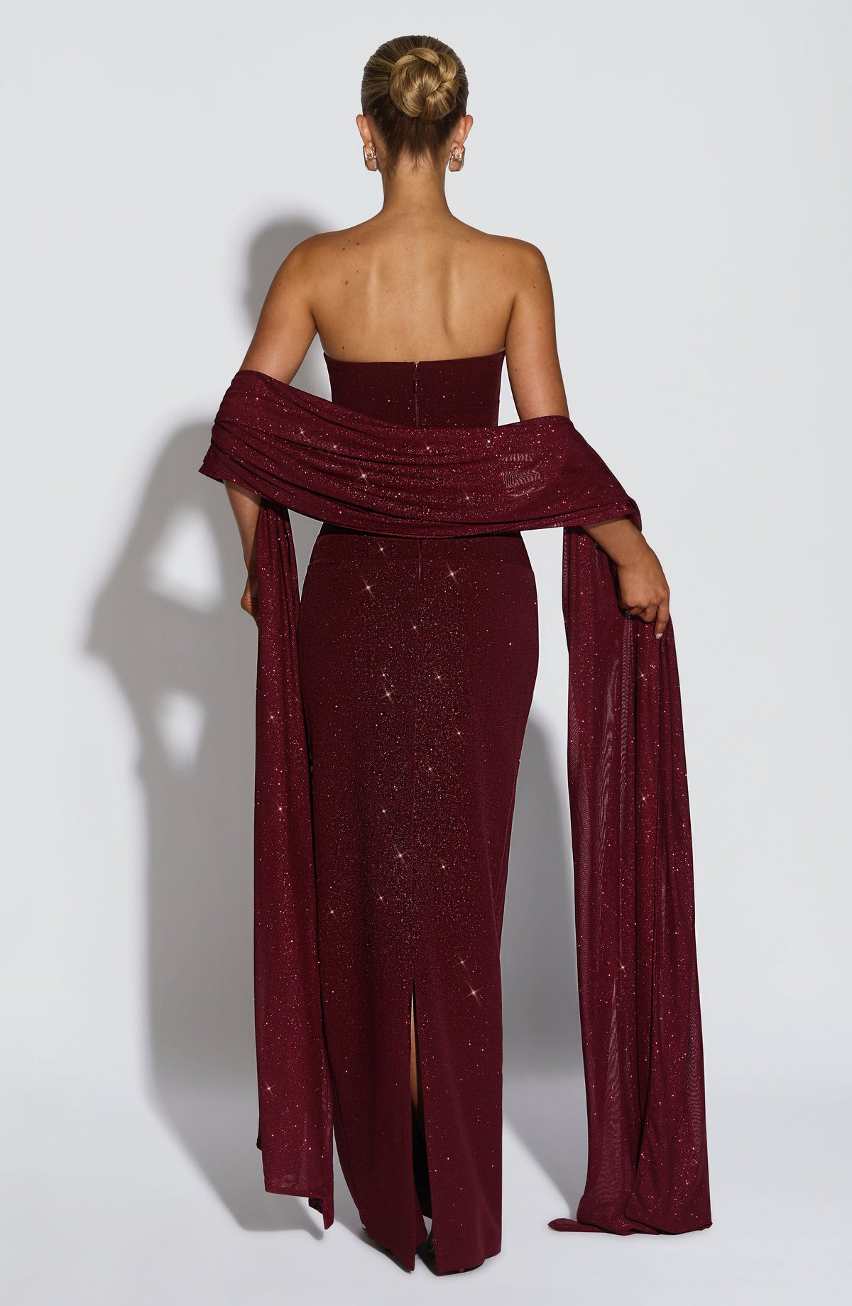 Pandra Maxi Dress - Wine Sparkle - Seldom Seen Styles