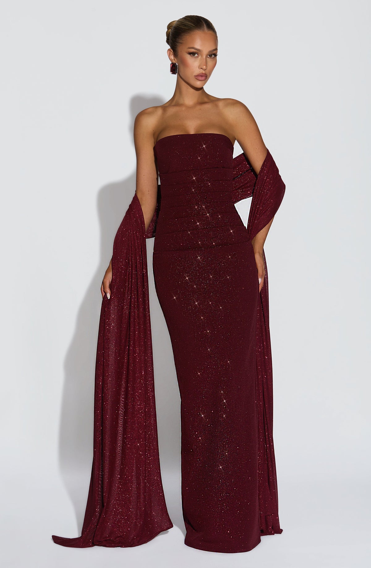 Pandra Maxi Dress - Wine Sparkle - Seldom Seen Styles