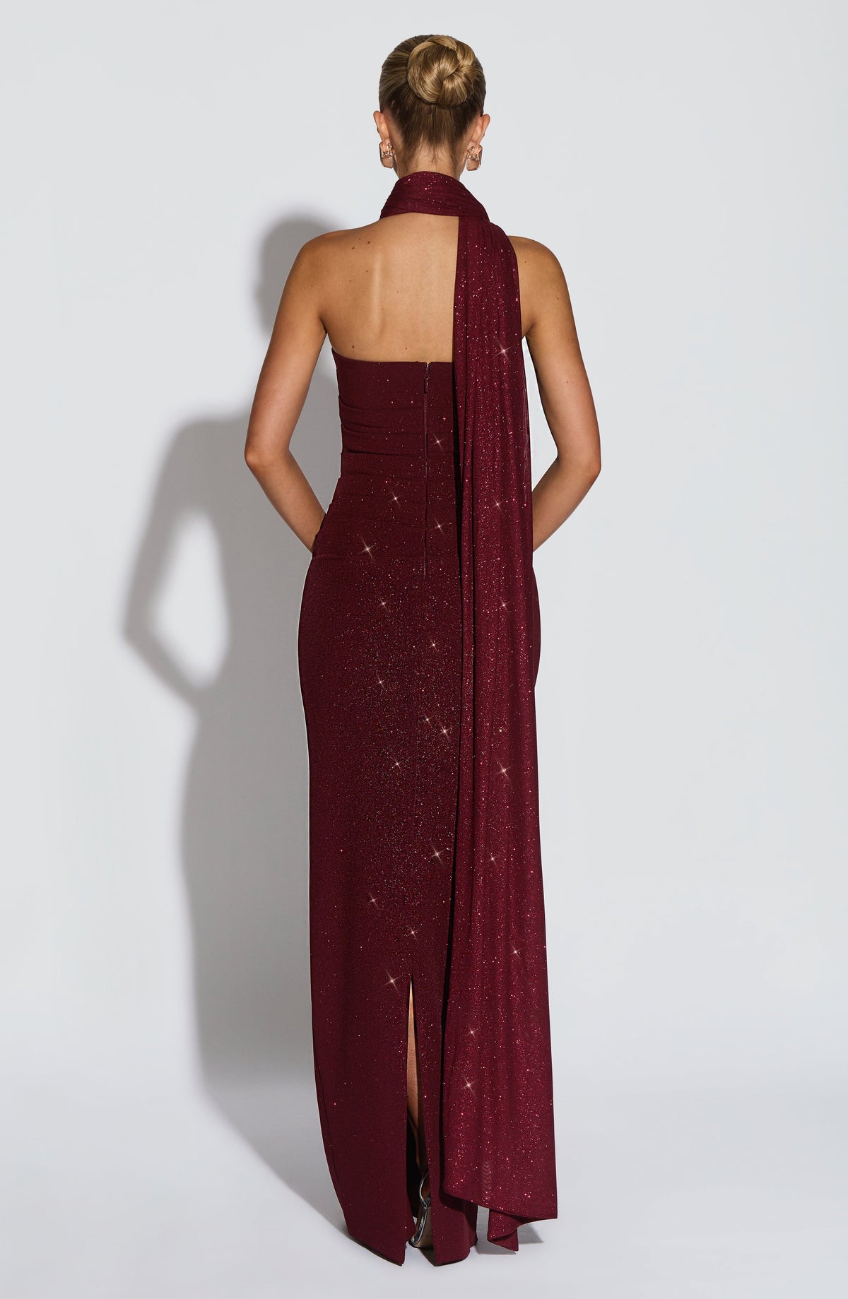 Pandra Maxi Dress - Wine Sparkle - Seldom Seen Styles